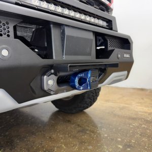 Ford Ranger Raptor Front Bumper - Rival 4x4 - Aluminum w/Winch Mount and Recovery Points - `24-`26